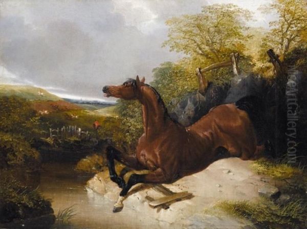 Off To Meet The Hunt Oil Painting by John Frederick Herring Snr