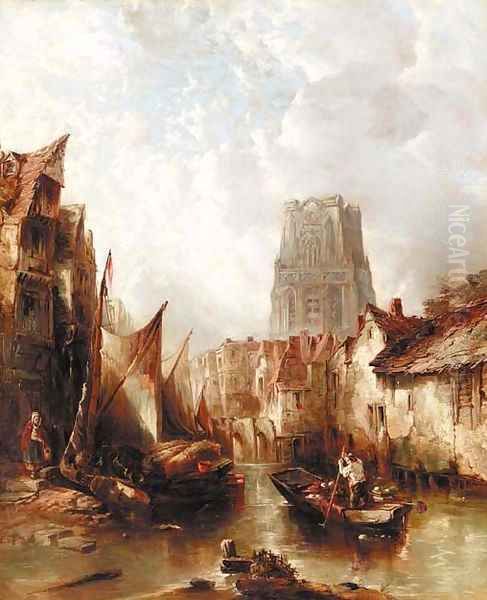 Rotterdam 3 Oil Painting by Alfred Montague