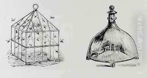 Wasp and fly traps from Thomas Mawsons The Art and Craft of Garden Making Oil Painting by Thomas Hayton Mawson