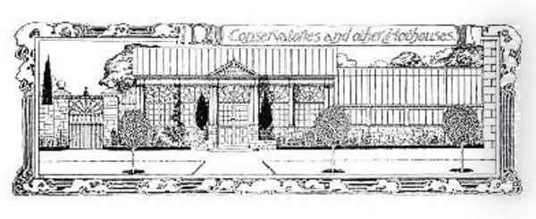 Conservatories and other Hothouses from The Art and Craft of Garden Making Oil Painting by Thomas Hayton Mawson