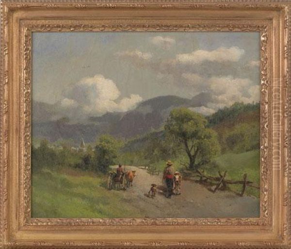 Landscape Oil Painting by Herman Herzog