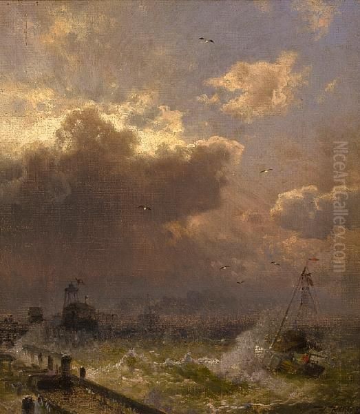 Ostende Oil Painting by Herman Herzog