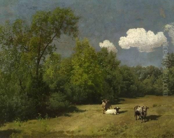 Country Landscape Oil Painting by Herman Herzog