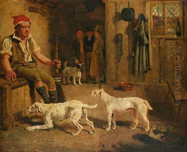 The badger bait Oil Painting by Lambert Marshall