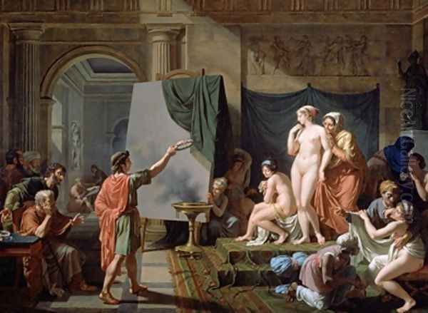 Zeuxis Choosing his Models 1797 Oil Painting by Nicolas Andre Monsiau