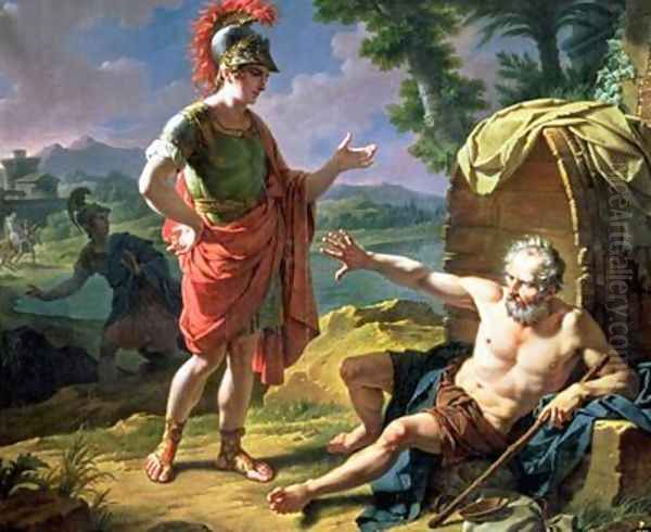 Alexander and Diogenes 1818 Oil Painting by Nicolas Andre Monsiau