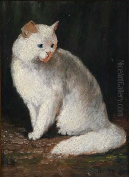 Bildnis Einer Katze Oil Painting by Arthur Heyer