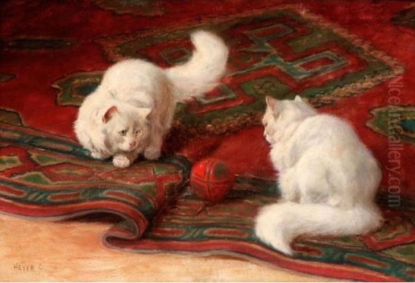 Playtime Oil Painting by Arthur Heyer