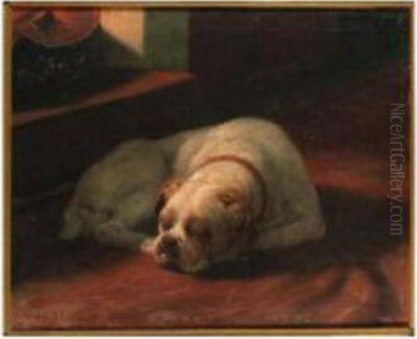 Sound Asleep Oil Painting by Arthur Heyer