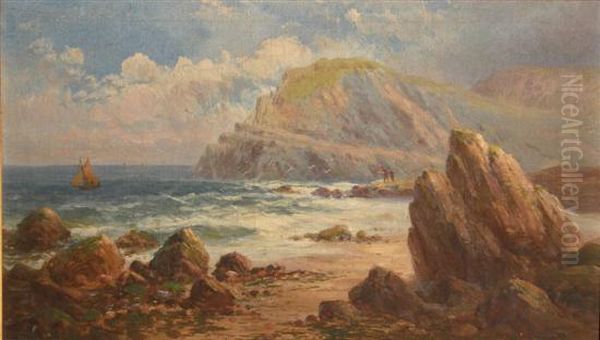 The Capstone Ilfracombe Oil Painting by Frank Hider