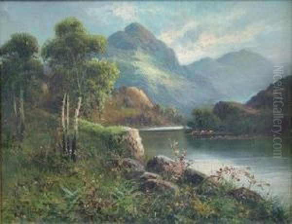 In The Trossachs. Oil Painting by Frank Hider