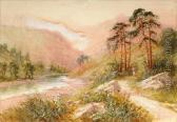 Highland Landscapes Apair Oil Painting by Frank Hider