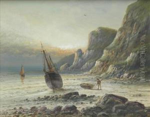 Incomingtide; The Waning Of The Year Oil Painting by Frank Hider