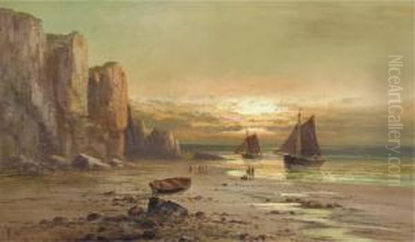 The Return Of The Boats Oil Painting by Frank Hider