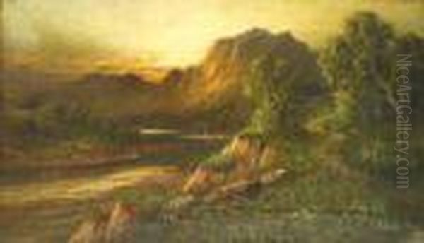 The Sunset Hour Oil Painting by Frank Hider