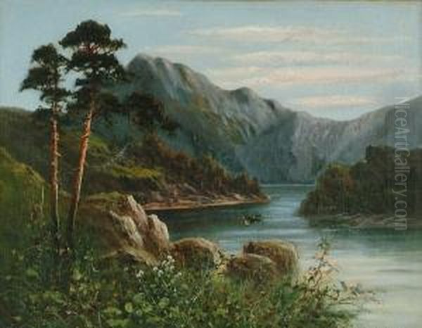 Highland Solitude; & A Companion Oil Painting by Frank Hider