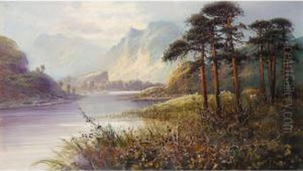 Highland Views Oil Painting by Frank Hider