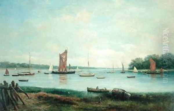 Morning on an East coast River Oil Painting by John Moore