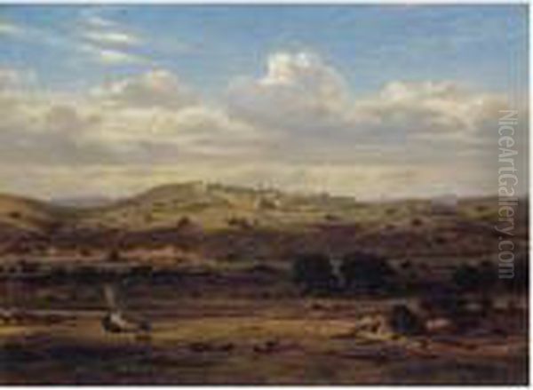 Bethlehem Oil Painting by Eduard Hildebrandt