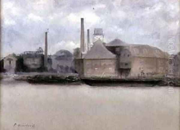 Battersea Reach Oil Painting by Paul Fordyce Maitland