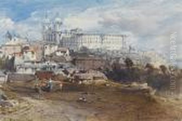 San Vicente, Lisbon Oil Painting by Eduard Hildebrandt