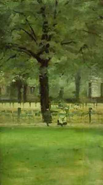 The Ladies Mile Kensington Gardens Oil Painting by Paul Fordyce Maitland