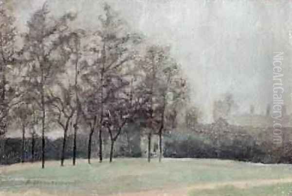 Kensington Studios near the Studio Gate Oil Painting by Paul Fordyce Maitland