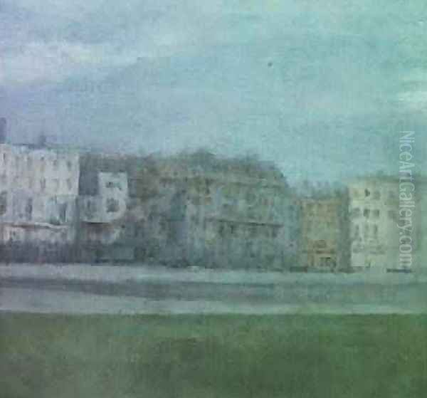 Houses on the Parade Brighton Oil Painting by Paul Fordyce Maitland