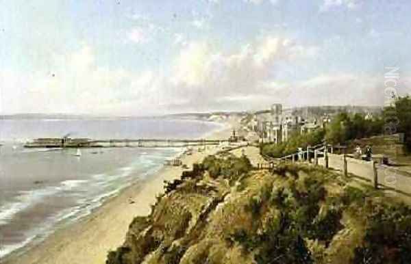 Bournemouth from the East Cliff 1890 Oil Painting by Henry Maidment