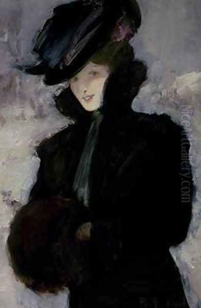 The Fur Coat Oil Painting by Bessie MacNicol