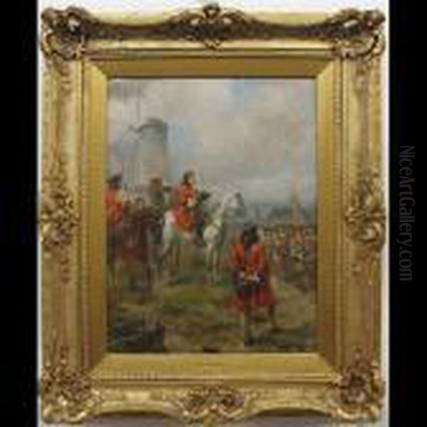 The March Past Oil Painting by Robert Alexander Hillingford