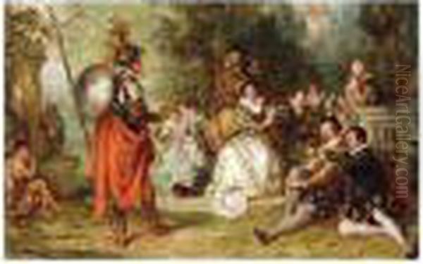 The Petition, Signed With Initials, Oil On Canvas, 42 X 66.5 Cm.; 16 1/2 X 26 1/4 In Oil Painting by Robert Alexander Hillingford