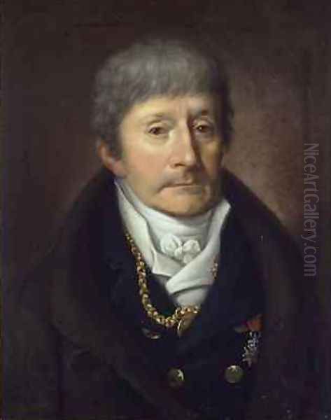 Antonio Salieri Oil Painting by Willibrord Joseph Mahler or Maehler