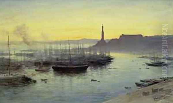 Genoa 1904 Oil Painting by John MacWhirter