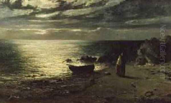 Night most glorious night thou wert not made for slumber 1874 Oil Painting by John MacWhirter