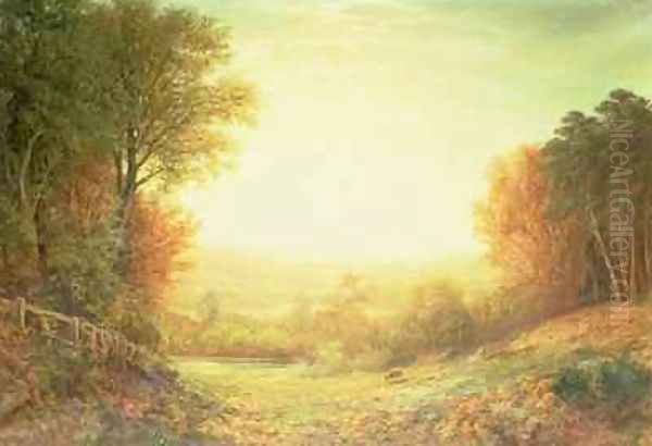 On Hampstead Heath in 1862 or When the Sun in Splendour Fades 1862 Oil Painting by John MacWhirter