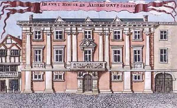 Thanet House in Aldersgate Street from A Book of the Prospects of the Remarkable Places in and about the City of London Oil Painting by Robert Morden