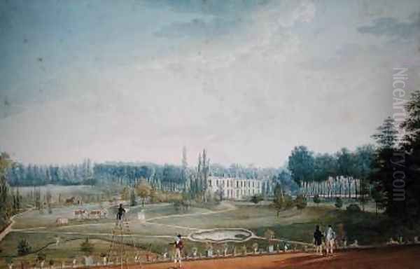 Chateau and Park of Ris-Orangis 1811 Oil Painting by Anton Ignaz Melling