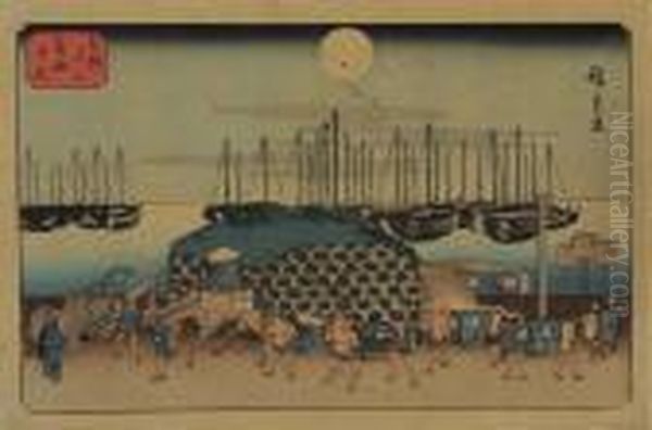 Vedute Di Luoghi Famosi Delle 60 Province Oil Painting by Utagawa or Ando Hiroshige