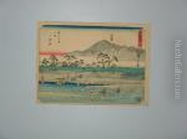 Tsutaya Tokaido Oil Painting by Utagawa or Ando Hiroshige