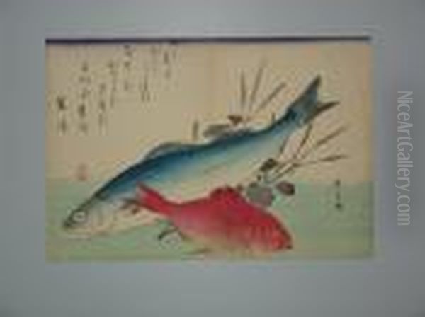 Suzuki Oil Painting by Utagawa or Ando Hiroshige