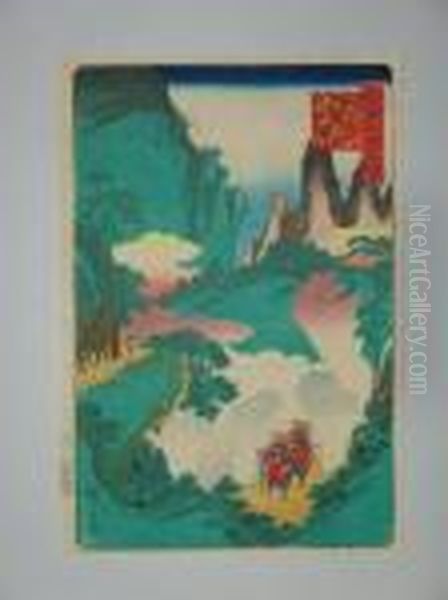 Hiroshige Oil Painting by Utagawa or Ando Hiroshige