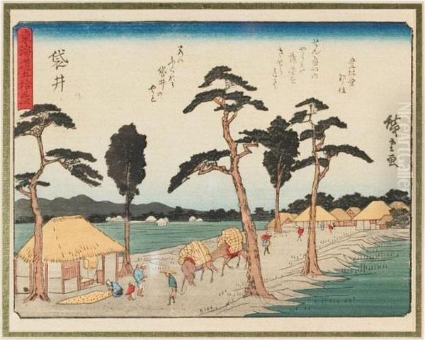 Untitled Oil Painting by Utagawa or Ando Hiroshige