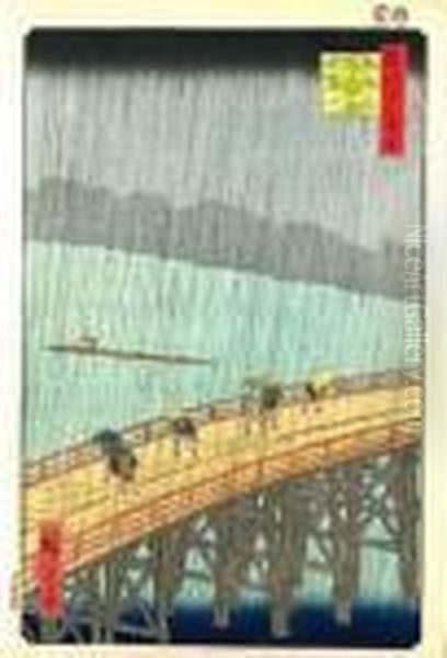 Vues D'edo Oil Painting by Utagawa or Ando Hiroshige