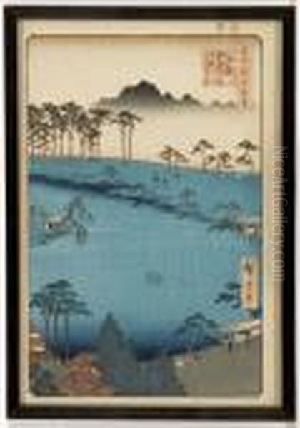 Junitori Oil Painting by Utagawa or Ando Hiroshige