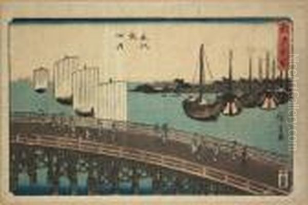 Fuchu Oil Painting by Utagawa or Ando Hiroshige