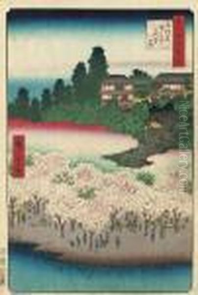 Sendag Oil Painting by Utagawa or Ando Hiroshige