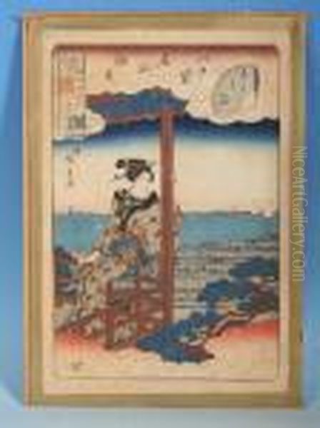 Farbholzschnitt Oil Painting by Utagawa or Ando Hiroshige