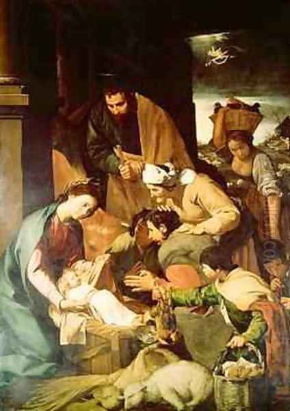 Adoration of the Shepherds 1630 Oil Painting by Bartolome Esteban Murillo