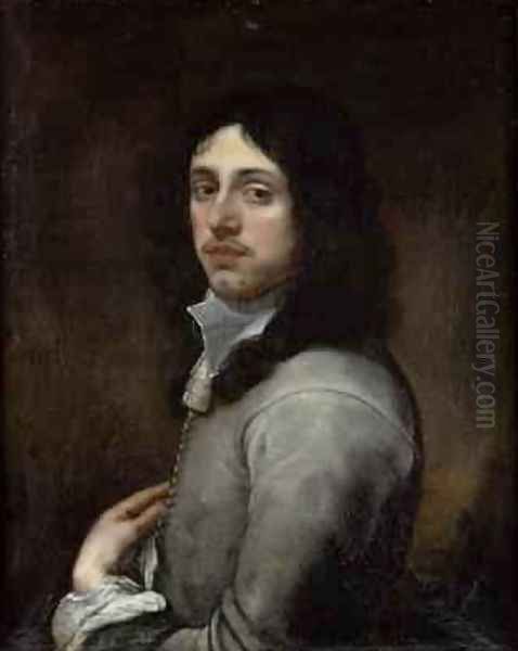 Portrait of a Young Man Dressed in Grey Oil Painting by Bartolome Esteban Murillo